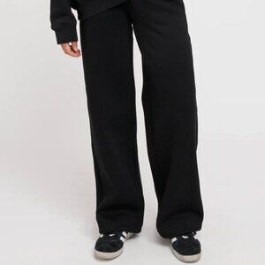 Brunette The Label Straight Leg Black Joggers | NWT